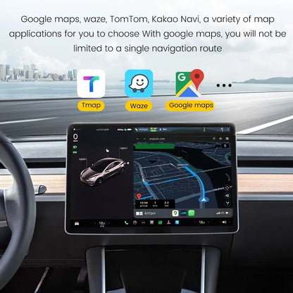 Tesla To CarPlay And Android Auto Wireless Adapter Carlinkit