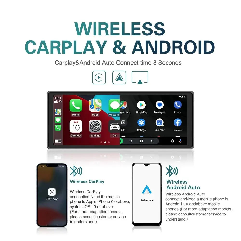 Universal 10.26 Inch Wireless Carplay Screen