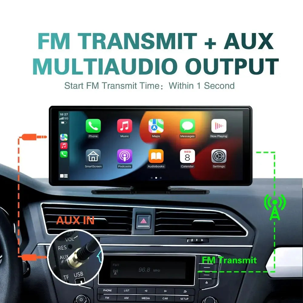 Universal 10.26 Inch Wireless Carplay Screen