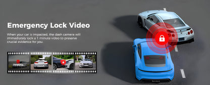 Dash Cam For Cars Front And Rear 4K Camera