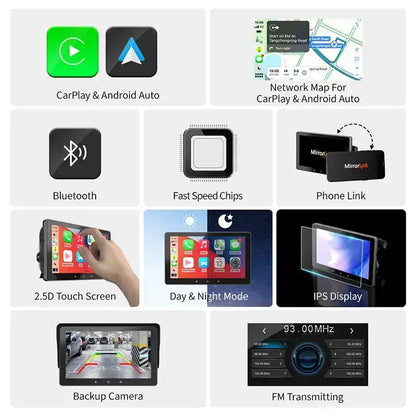 Carplay Wireless Touch Screen Android Auto 7-Inch Radio